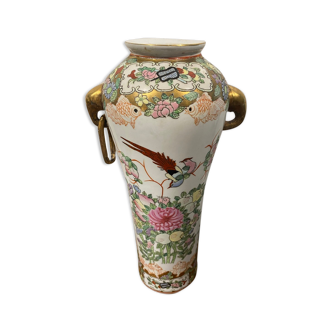 Enamelled porcelain vase XX century