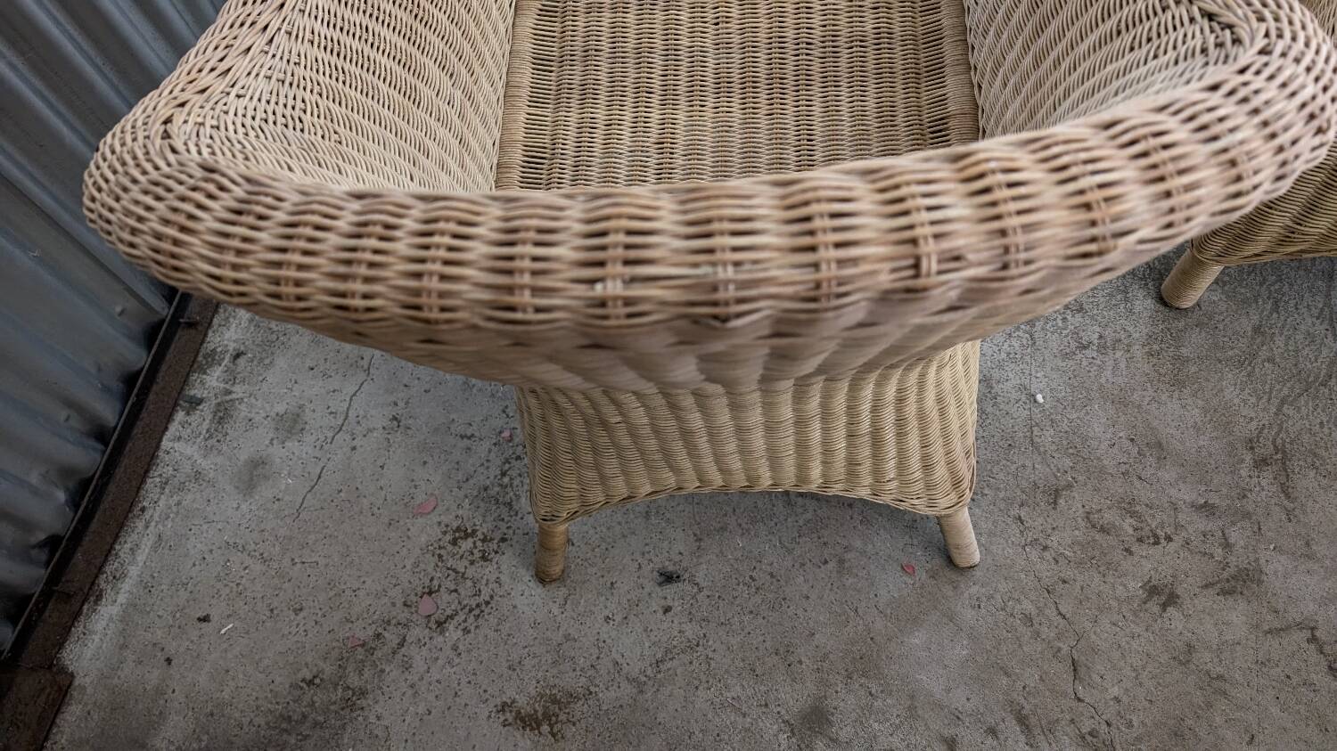Vintage rattan lounge