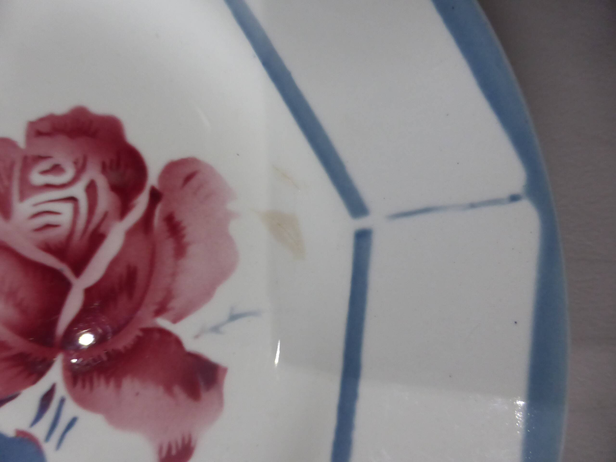 3 assiettes dessert de Digoin Sarreguemines modèle Malmaison