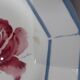 3 dessert plates from Digoin Sarreguemines, Malmaison pattern