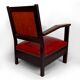 Pair of Colonial Art Deco Carved Wood Armchairs, Algeria, 1930