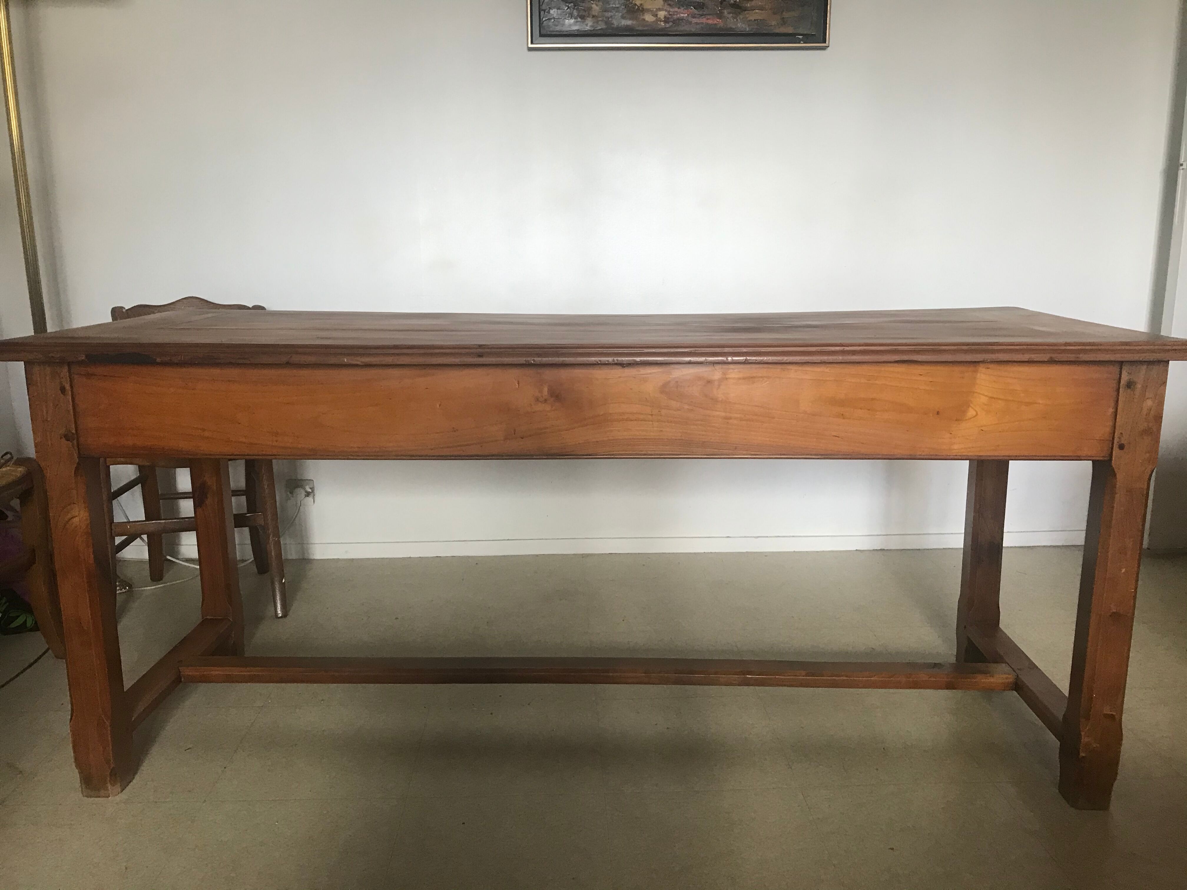 Massive cherry farm table
