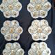 6 assiettes à huîtres Ribet Bonnassie