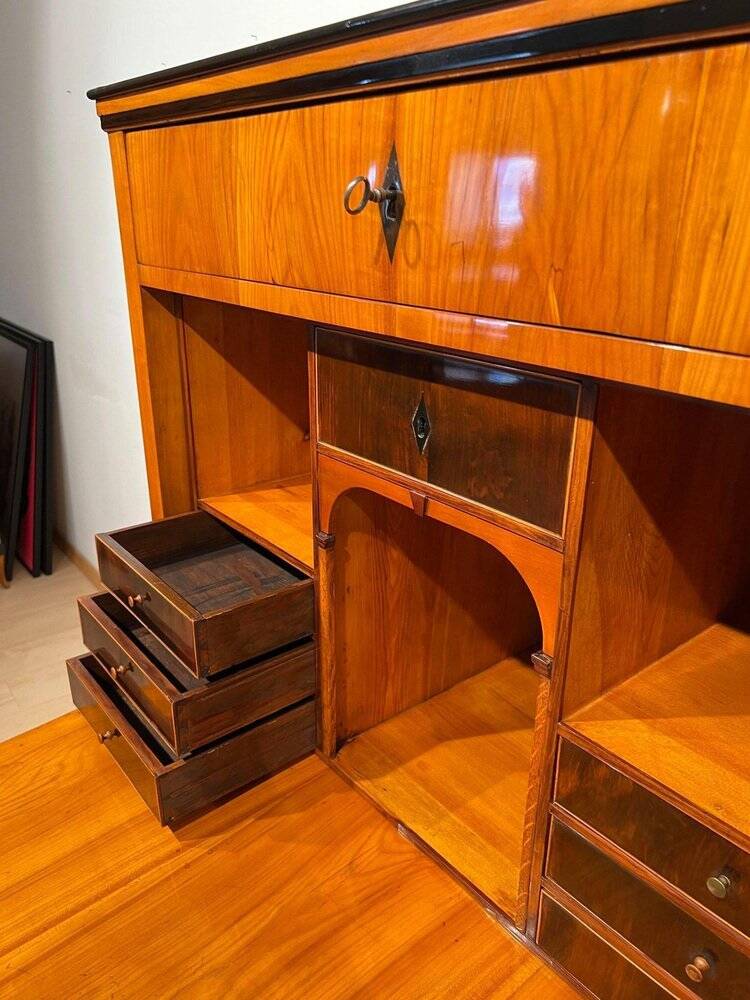 Biedermeier Secretary in Cherry Veneer, 1820s