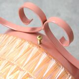 Mid-Century Intricate Italian Pink Wall Lamp, 1960s