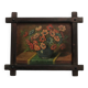 Oil on panel bouquet of tulips