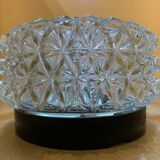 Round star-shaped glass ceiling light