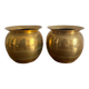 Paire de cache pots en laiton 