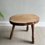Tabouret tripode bois