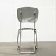 Stackable folding chair in space age style from the mid-century by Armin Wirth for Aluflex, 1960s, set of 3.