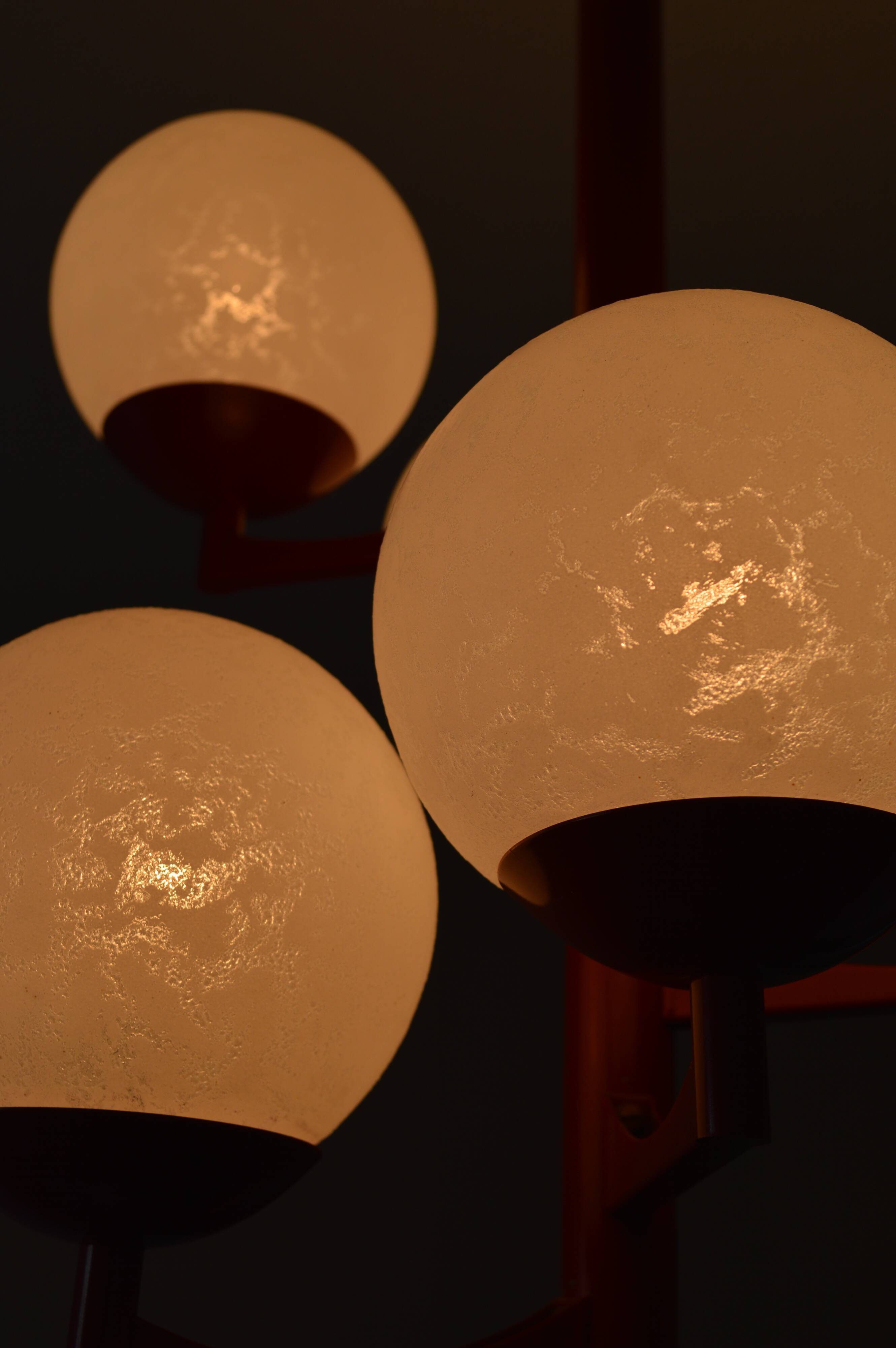 Ceiling chandelier Vintage design lamp from the 60s/70s space age