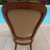 Louis Philippe period coffee chair in quality wood, excellent condition