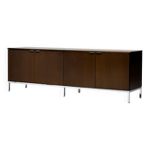 Sideboard in walnut by Florence Knoll Mid Century Modern Executive Boardroom Storage