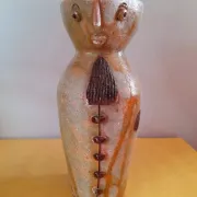 Anthropomorphic pitcher in stoneware by André Louis Freymond