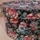 Vintage sewing box flower fabric