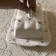 Handcrafted floral earthenware butter dish from the 1970s – Artisan production