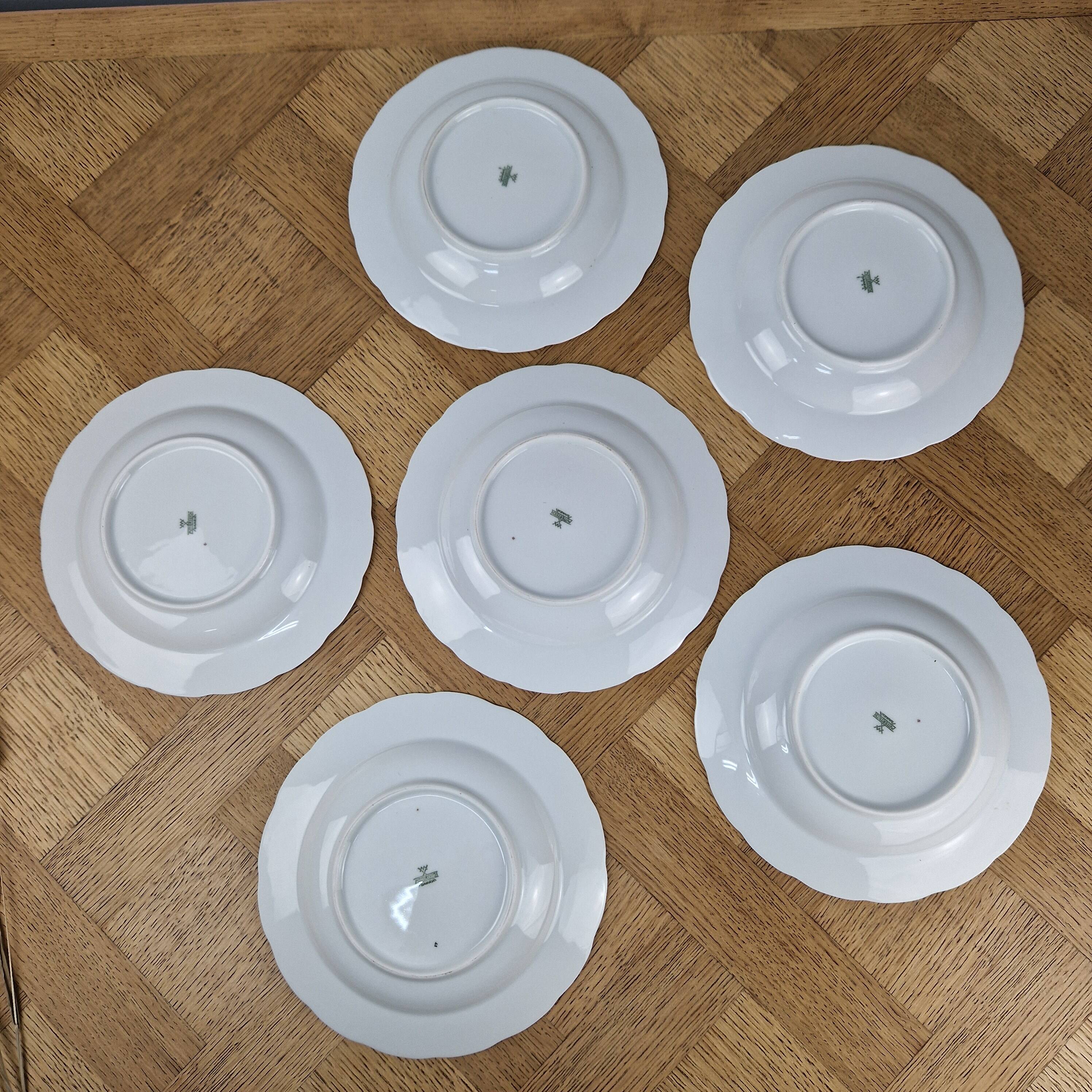 6 vintage deep plates MITTERTEICH Bavaria