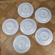 6 assiettes creuses mitterteich bavaria vintage