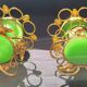 Porte cigares en opaline verte (uranium/ouraline) Napoléon III