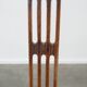Lot de 4 chaises de salle à manger anglaises anciennes du XIXe siècle avec assises en osier