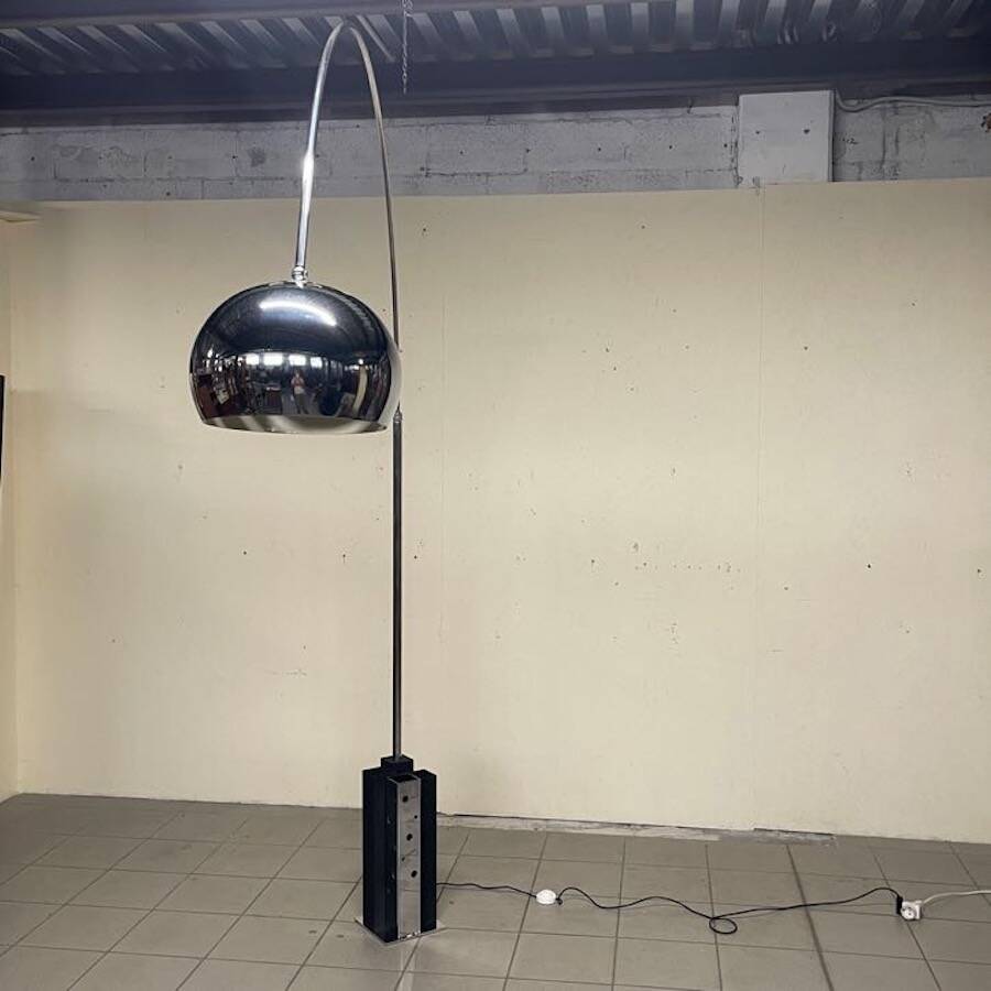 Arc floor lamp attributed to Goffredo Reggiani, 1970s