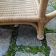 Table Basse Vintage en Rotin et Osier - Plateau Verre - Style Bohème