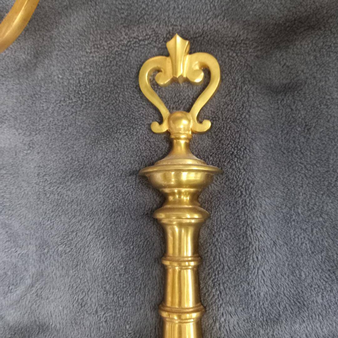 3 Louis XVI gilded bronze wall lights