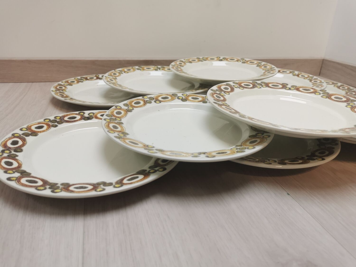 Dessert asiattes vintage set of 12 Royal Coppennagen "nucella"