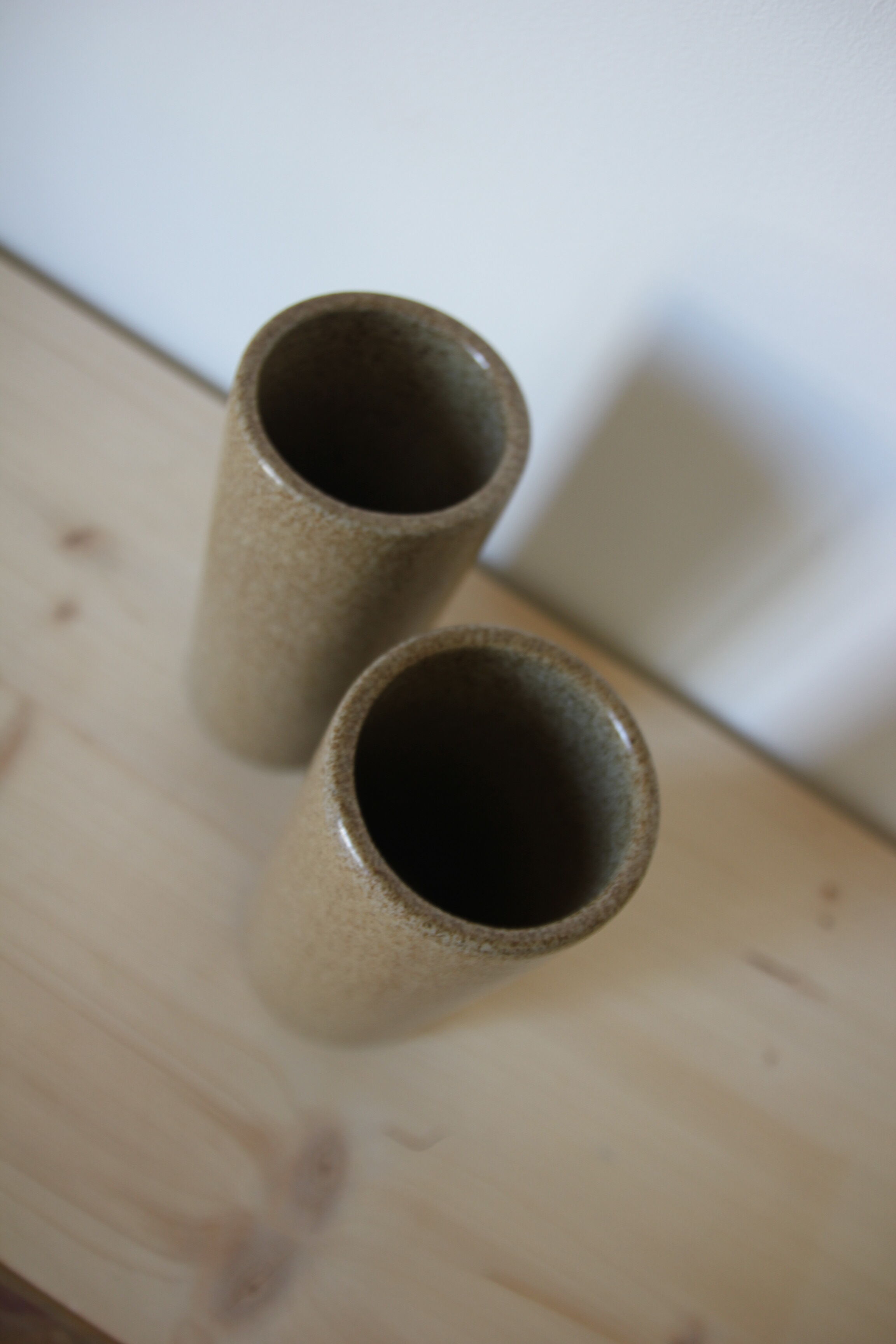 Lot de 2 vases en grès