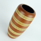 West german mid century vase duemler & breiden model 166 30 relief and stripe decor 1950s 1960s wgp
