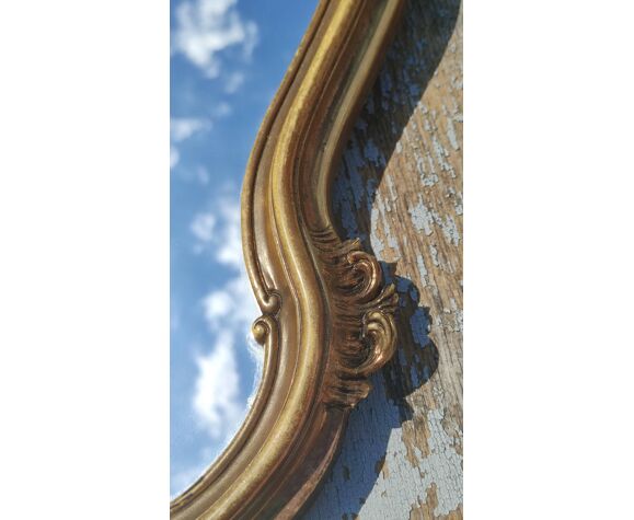 Miroir doré baroque rocaille doré