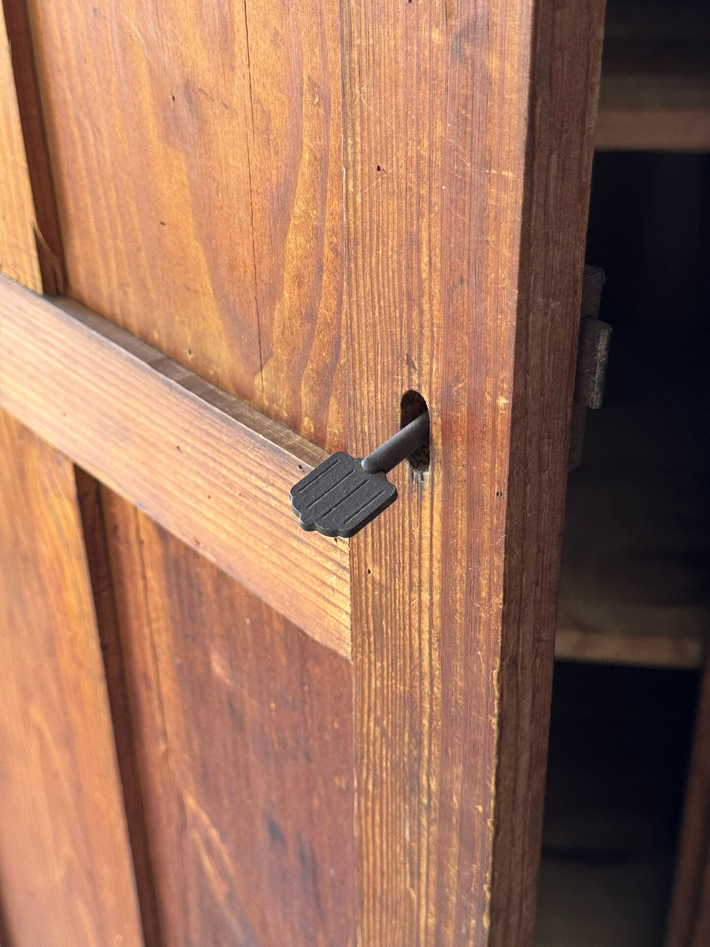 Antique pine wardrobe - Parisian vintage style