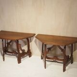 Pair of Italian consoles from the 18th century.
