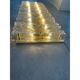 Contemporary Brass and Murano Glass Flush Mount Wall Sconces — Pair