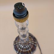 Art Deco lamp in brass and glass