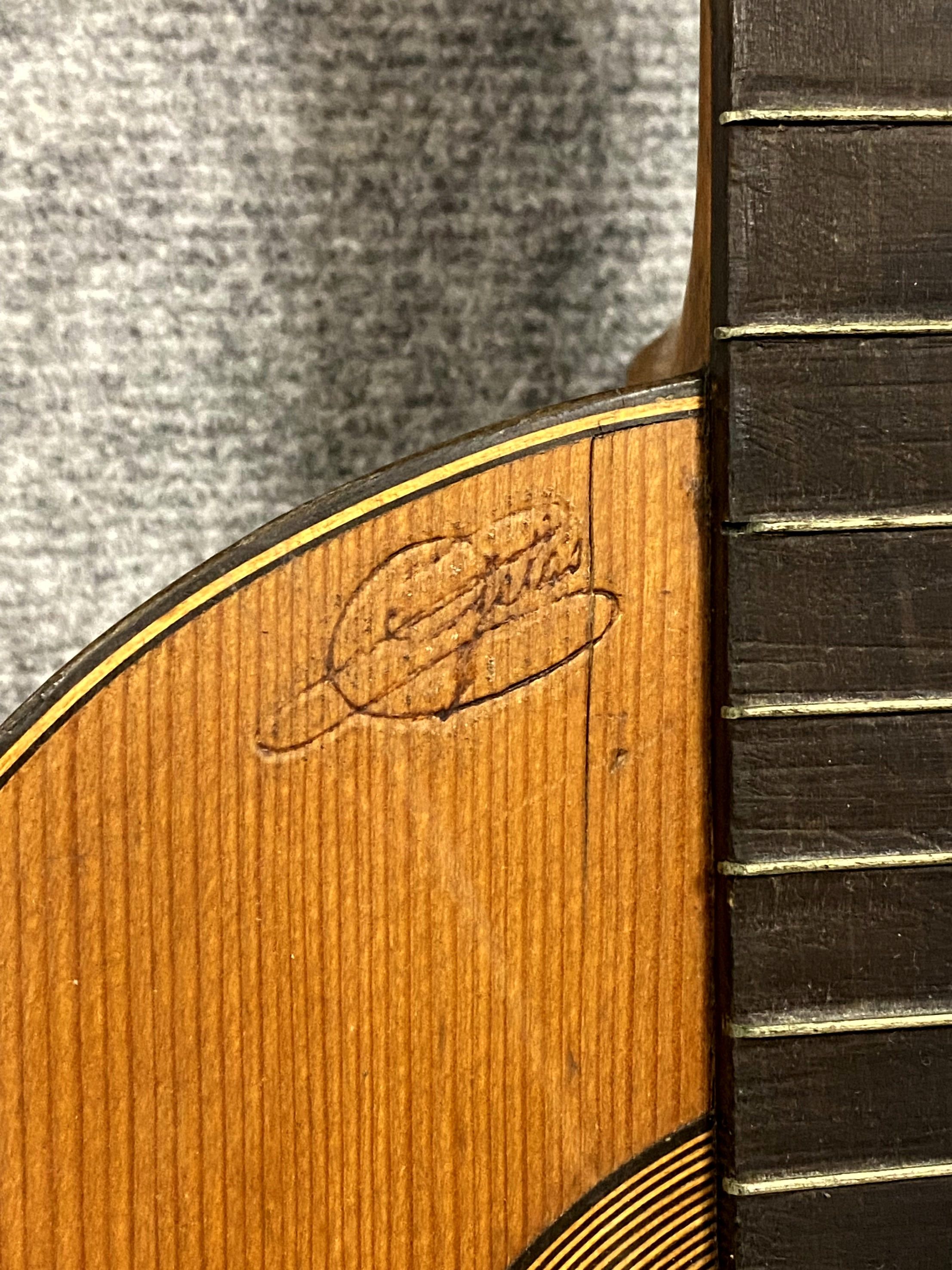 Hawaiian guitar signed gelas in Paris numbered and dated 1928