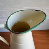 Vintage cream enamelled broc