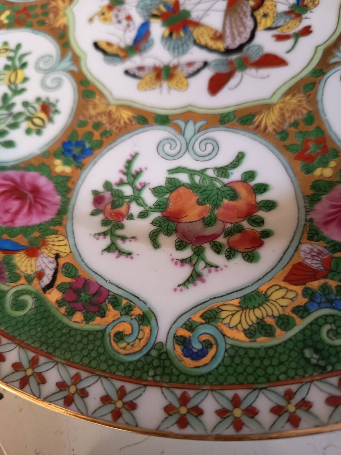 Chinese plate "Famille verte"