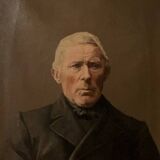 Peinture à l'huile Portrait d'un gentilhomme élégant du 19ème siècle