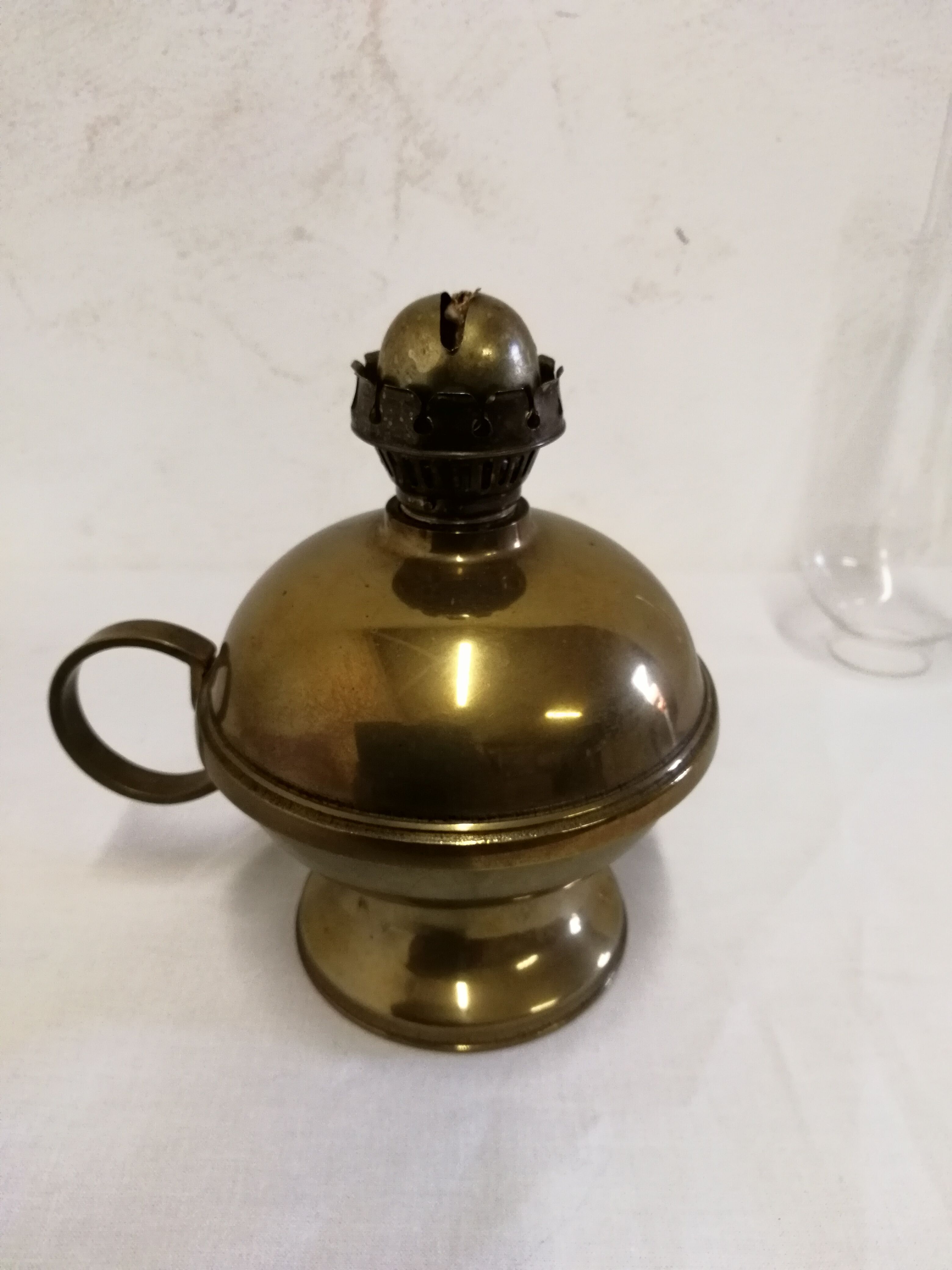 Brass kerosene lamp
