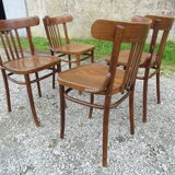Series of 4 bistro chairs