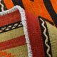 6x11 Pumpkin Orange Striped Turkish Vintage Kilim Rug, 182x320Cm