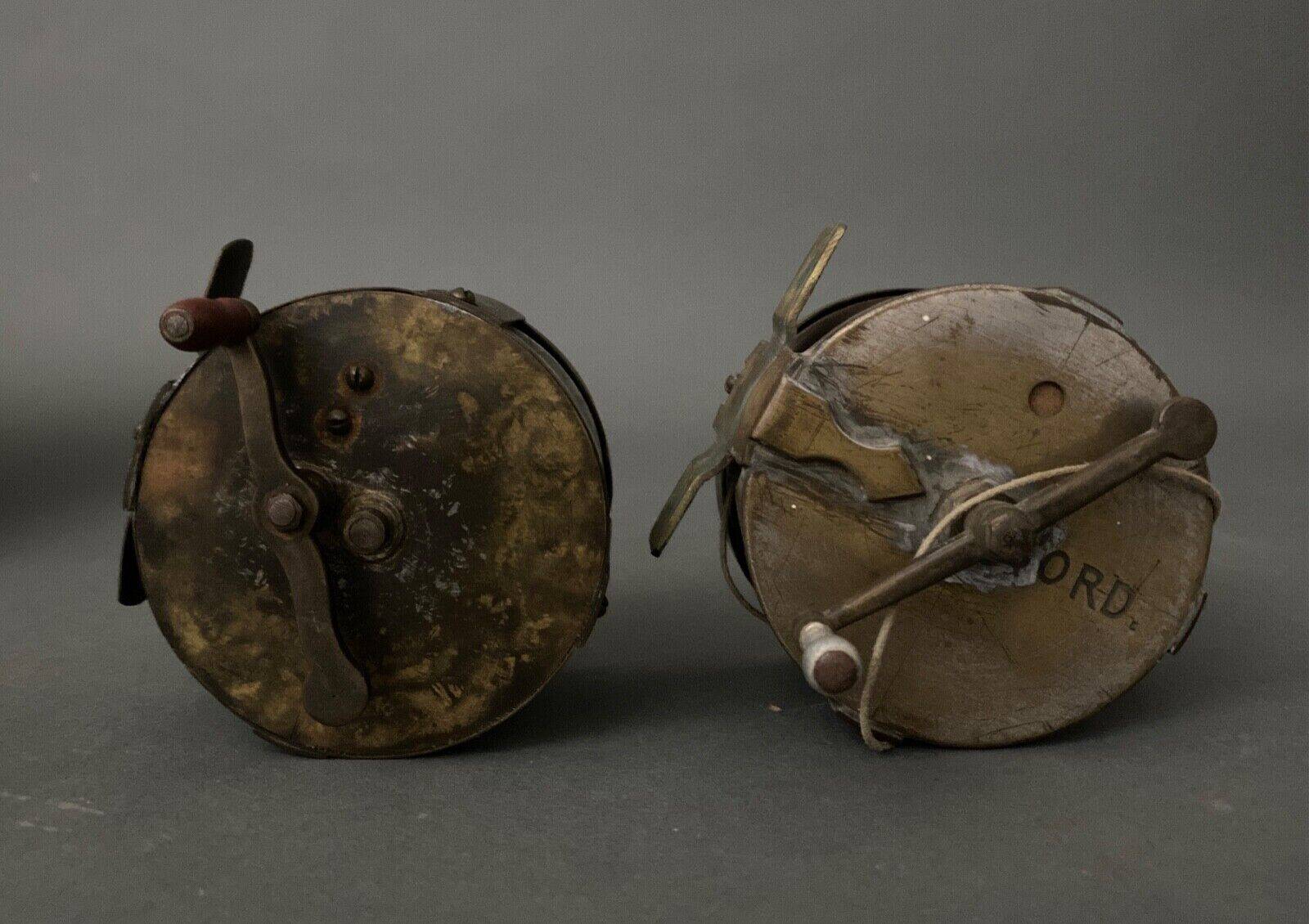 Two reel spools in their original 1900 box