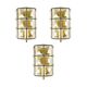 Mid-Century Bubble Glass & Iron Wall Lights from Limburg, Germany, 1960s