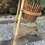 Rattan plant holder