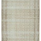 Tapis beige turc rustique noué à la main 196 cm x 296 cm