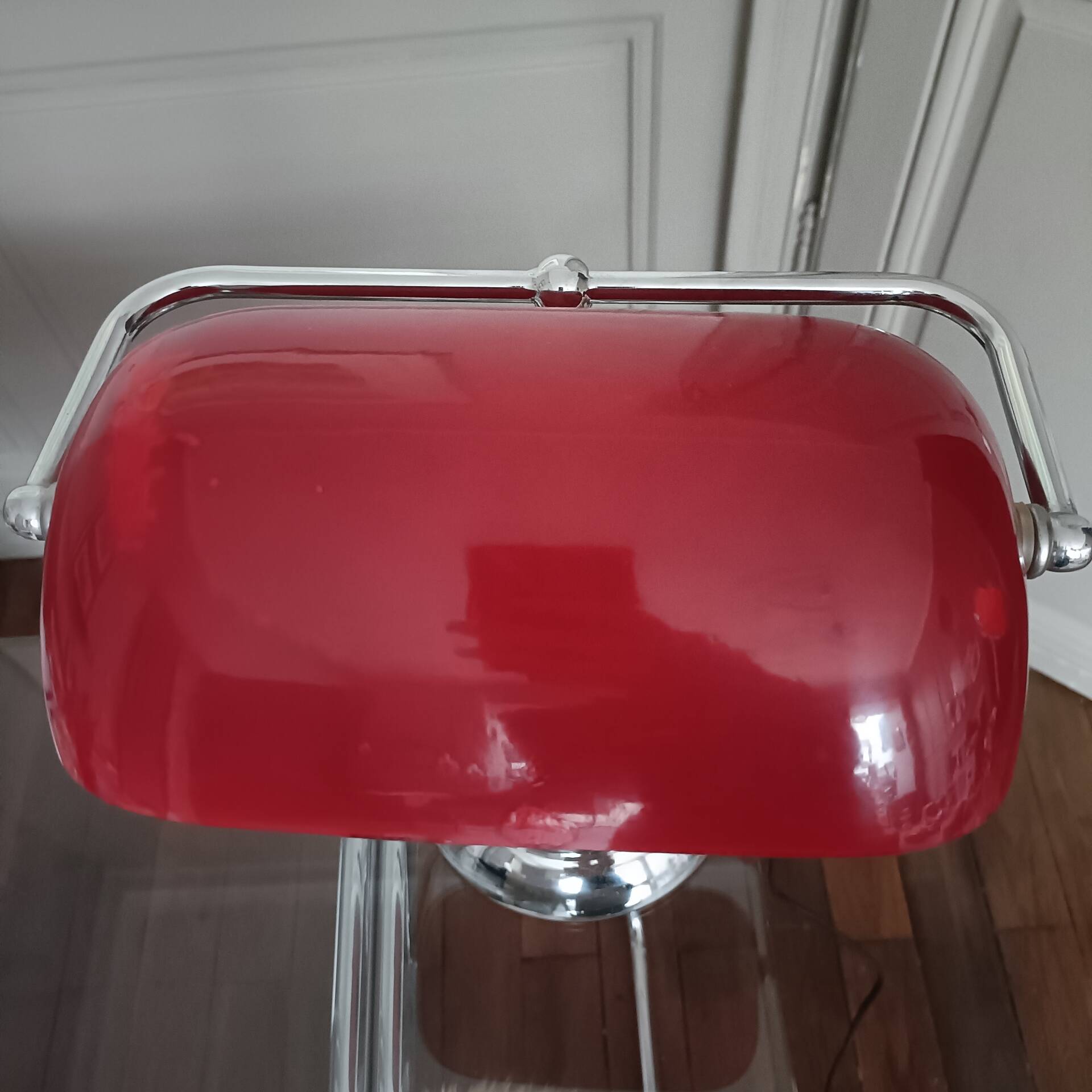 Vintage banker’s lamp, notary