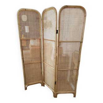Bamboo and rattan screen