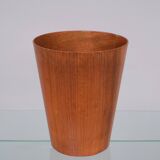 Teak round Paper Basket 1960s Sweden