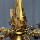 Louis XVI style chandelier. Solid bronze.